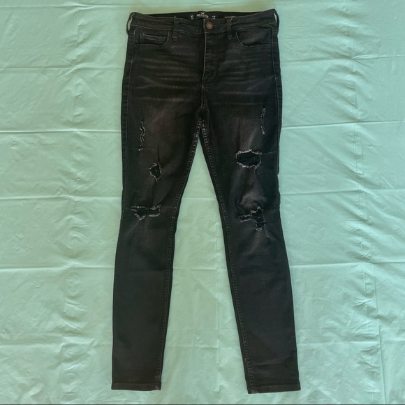‼️HOLLISTER DISTRESSED JEANS - Picture 1 of 14